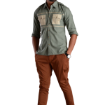 Men's Pine Green Hunting Cotton Shirt - Premium Outdoor Style | Jaipurio